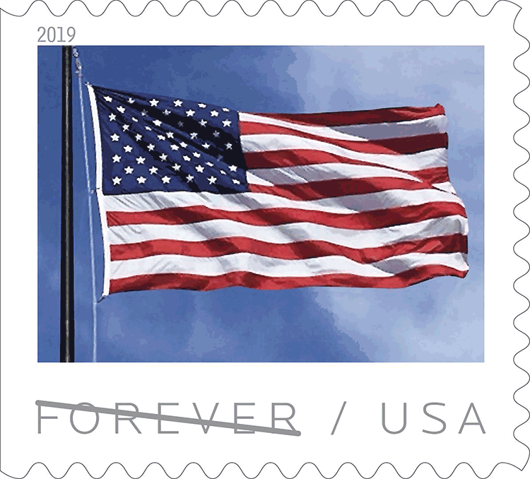 2019 U.S. Flag Forever Stamps 100 Rolls | Tool Stamps US Postage Stamps