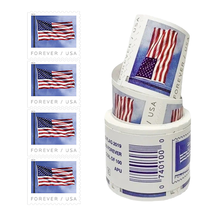 2019 U.S. Flag Forever Stamps 50 Rolls | Tool Stamps US Postage Stamps