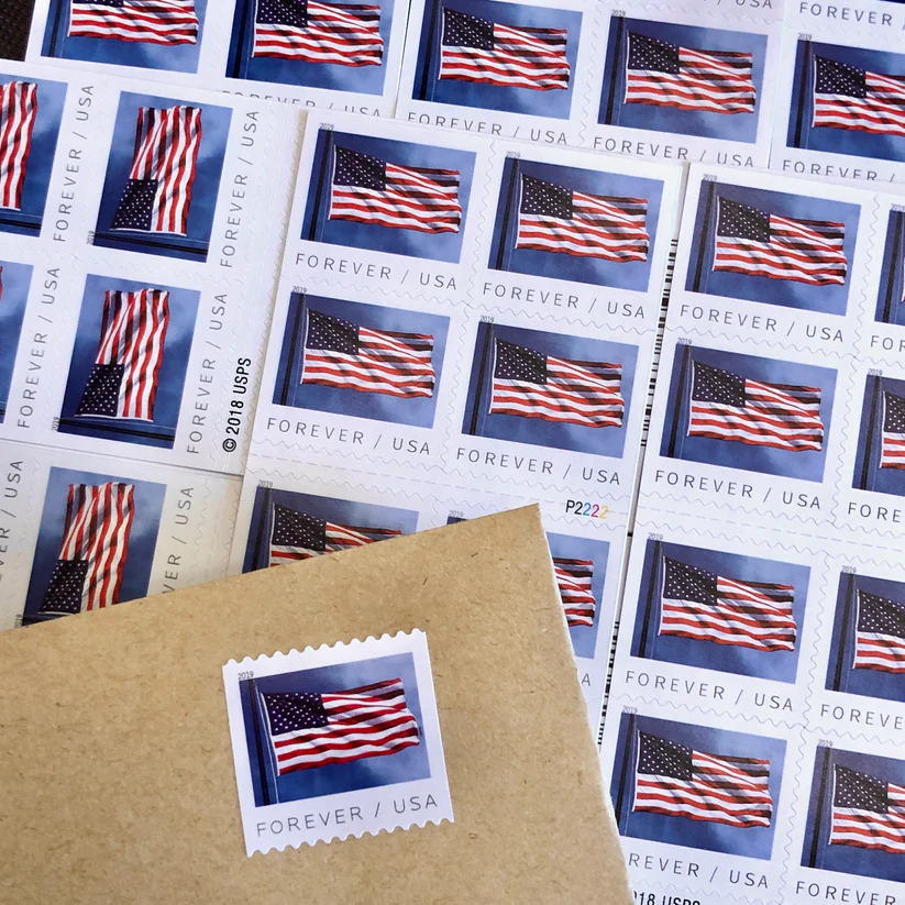 2019 U.S. Flag Forever Stamps 50 Rolls | Tool Stamps US Postage Stamps