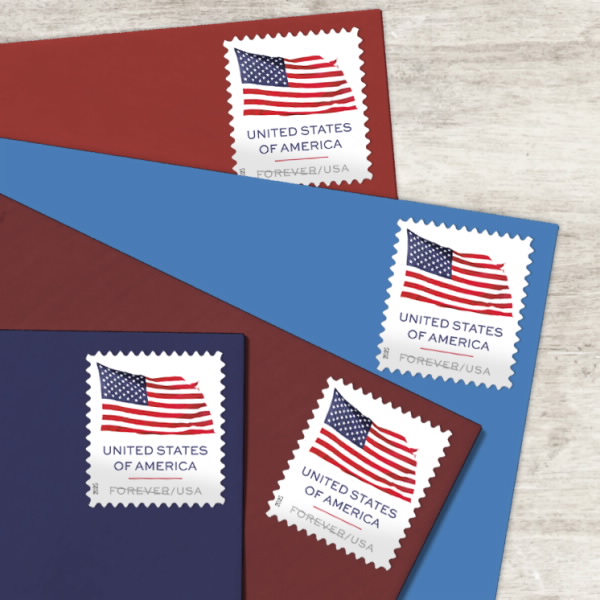 2025 U.S. Flag Stamps Roll 100 pcs | Tool Stamps US Postage Stamps